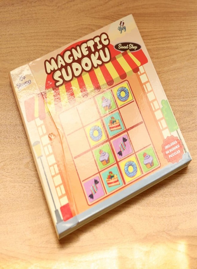 Yey Magnetic Sudoku Book Game for Kids, Travel Game, Brain Games, Brain Booster, Educational Toys for 5 to 7 Years, Magnetic Toys 16 Pieces with 56 Math Brain Teaser Puzzles and Solution - Image 2